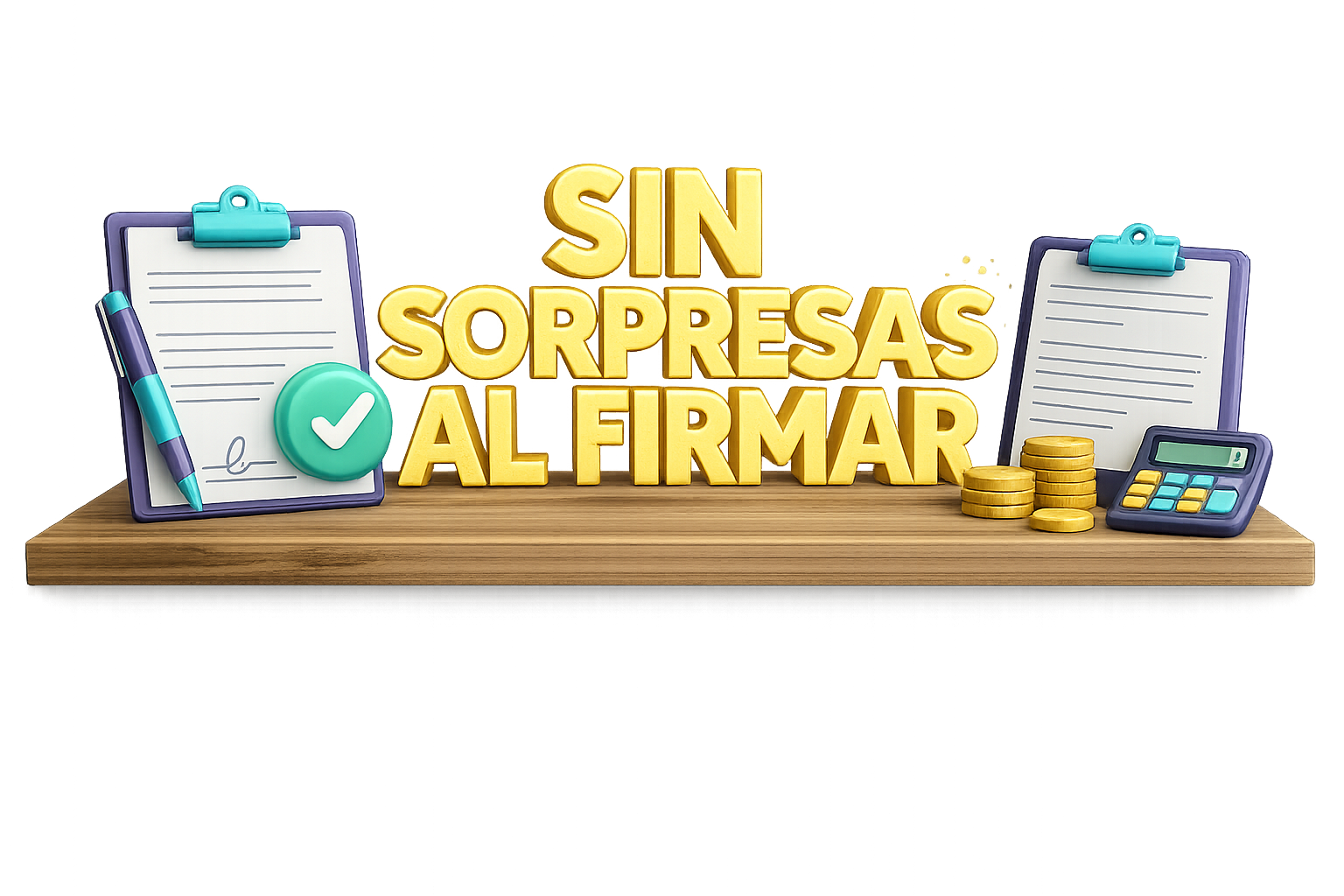 Sin sorpresas al firmar